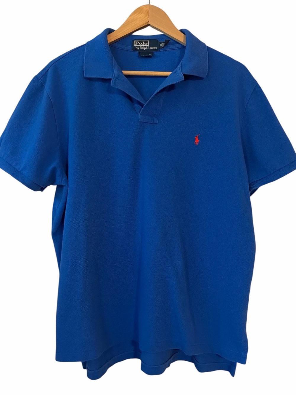 Ralph Lauren Polo 100% Cotton Custom Fit Men’s XL Royal Blue Business Casual